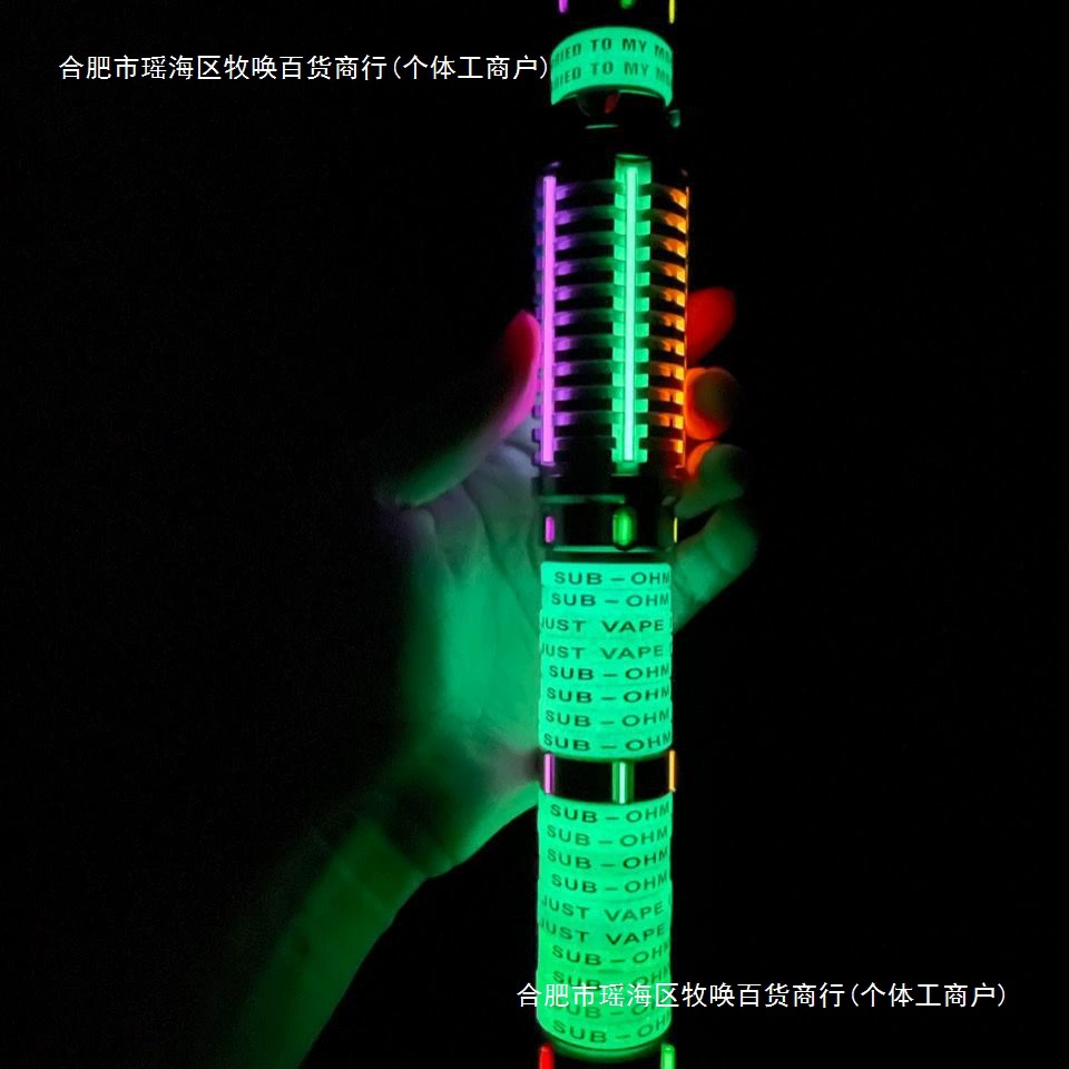 Glass Nights Tube DIY fingertips gyroscopy EDC luminous pipe non -tracheal pipe replaced pipes