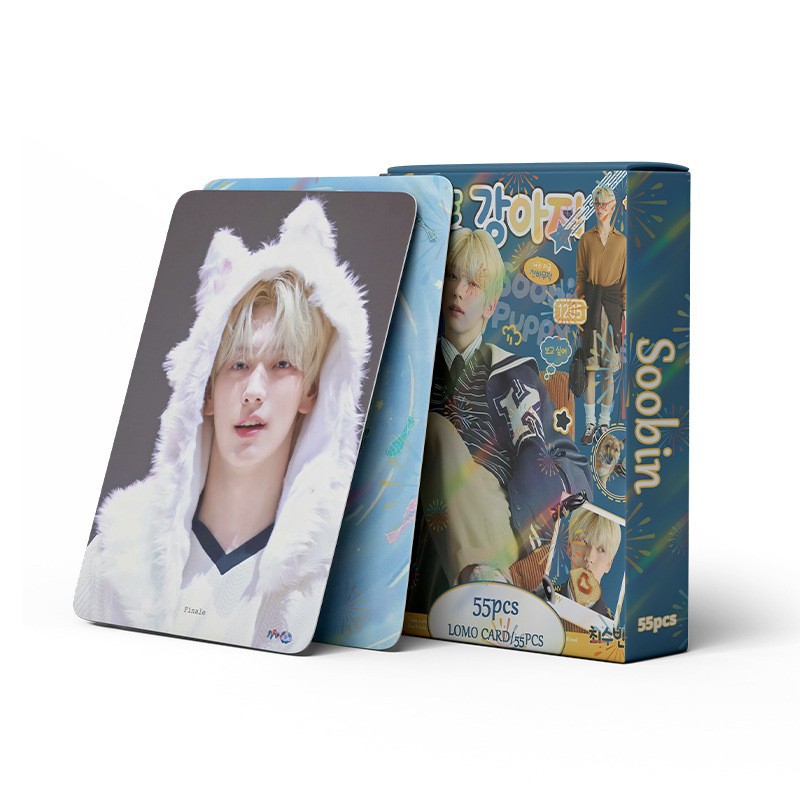 Cadena total, una gran cantidad de stock, 55 hojas de tinta BT SK IVE ATEEZ KPOP, estrellas coreanas alrededor de LOMO