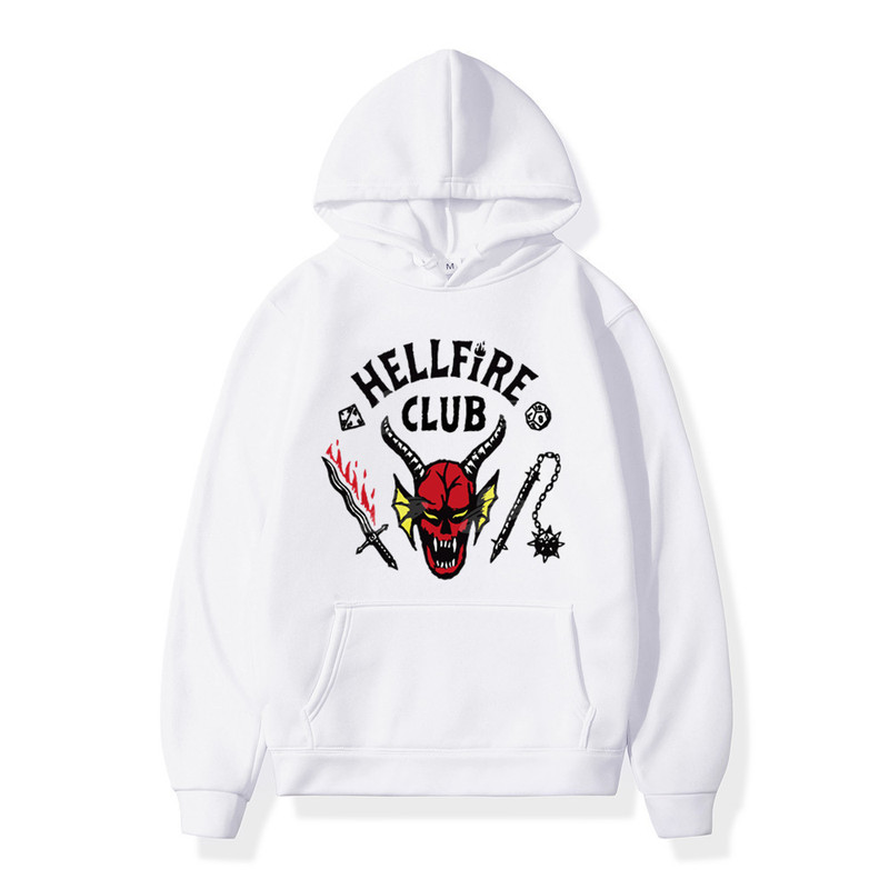 Stranger Things 4 Printed Pullover Hoodie Fleece-Lined Sweatshirt Hoodie Cross-Border Stranger Things 4 Printed Pullover Hoodie Fleece-Lined Sweatshirt Hoodie Cross-Border