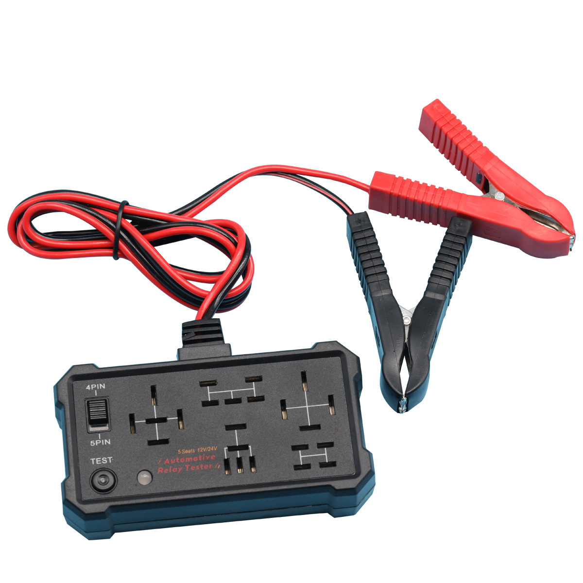 Car Fuse Box Relay Tester New Model 4-Pin 5-Pin Universal 12V/24V Relay Testing Tool