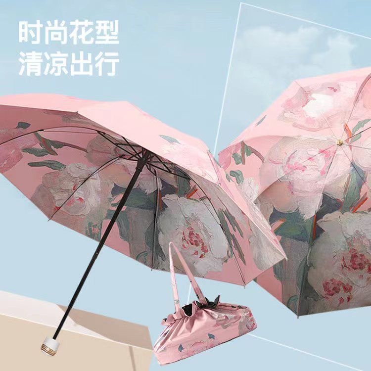 Floral fragrant umbrella solar-powered