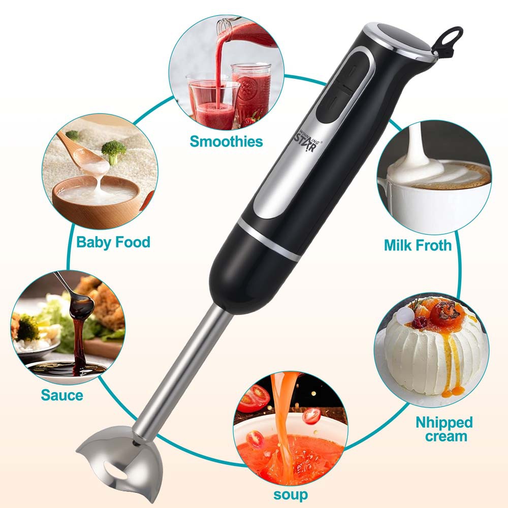 Winning Star Cross-border US 110V jugo cocina carne molida mezclador de mano multifuncional juego de 2 piezas