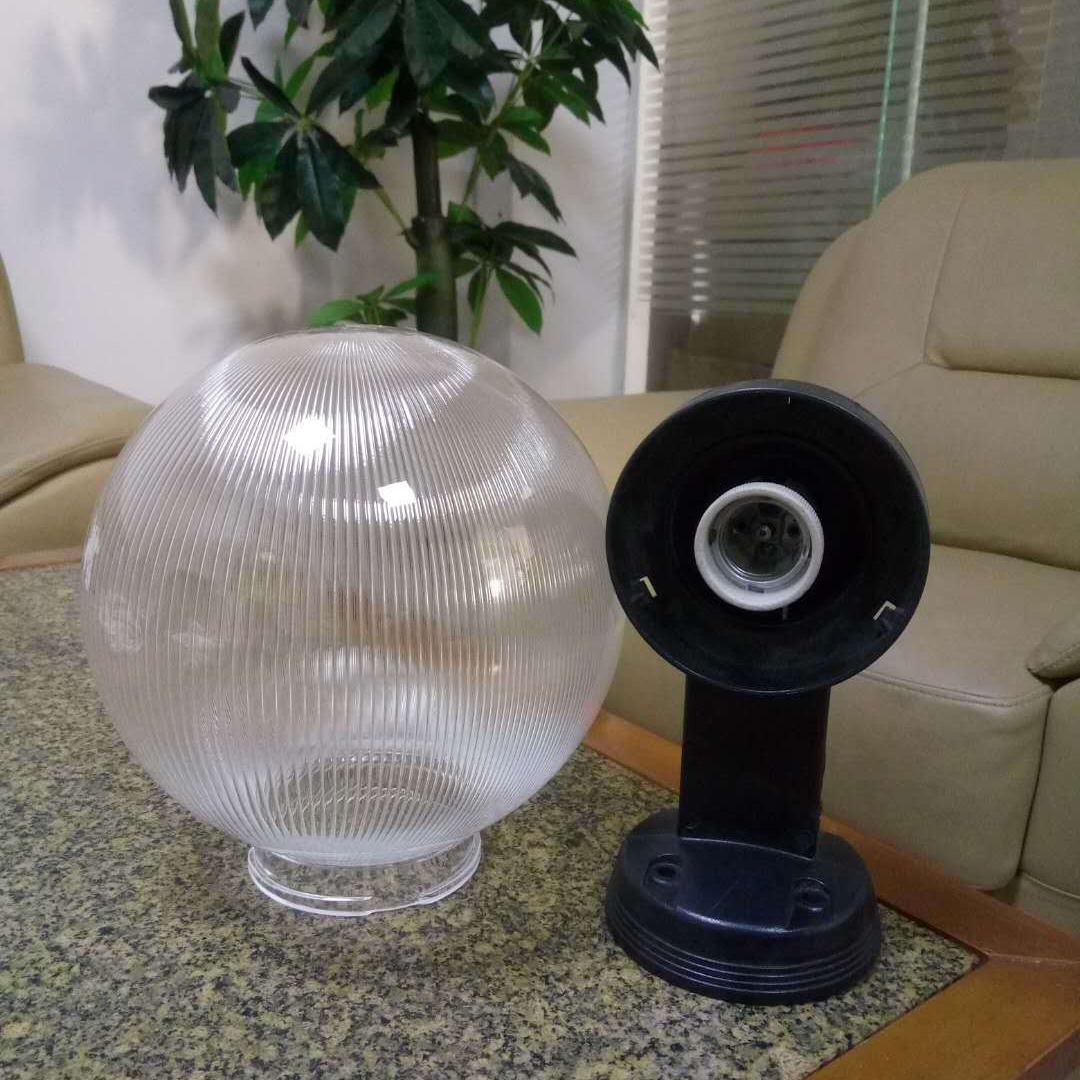 투명 스트라이프 볼 램프 200MM 라운드 벽 램프 PMMA 아크릴 램프 그늘