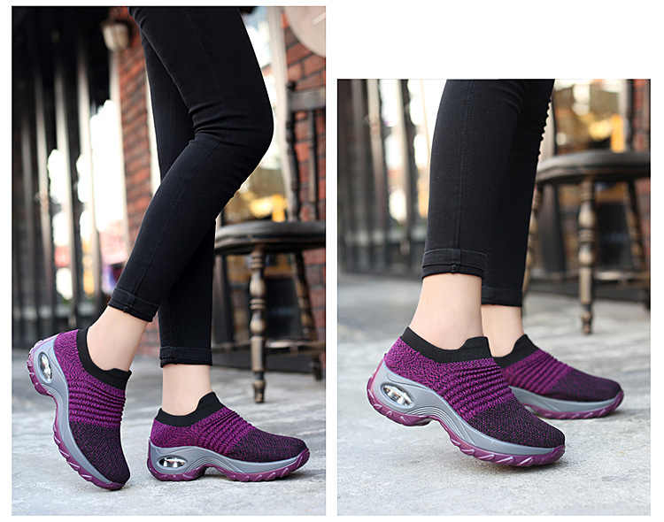 Damen-Sportschuhe, Arbeitsschuhe, Turnschuhe, Gummisohle, rutschfest, leichtes Schuhwerk_voghion.com