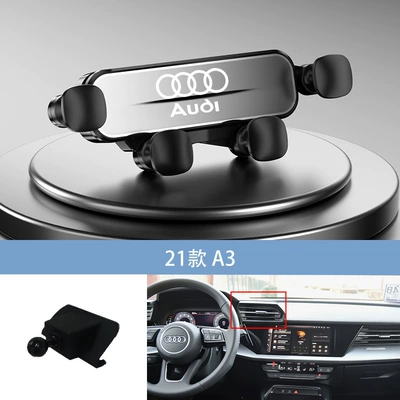 Car phone holder navigation car gravity - silver-21-a3