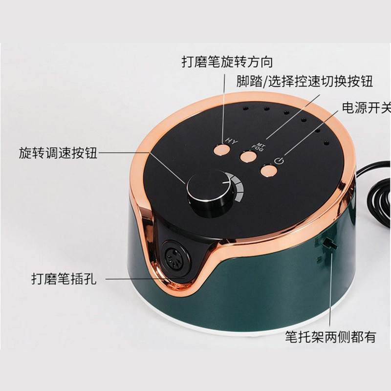 Pulitzador de uñas transfronterizas, pulitador de uñas conveniente de carga, pulitador de uñas profesional de eliminación de piel muerta 45000RPM