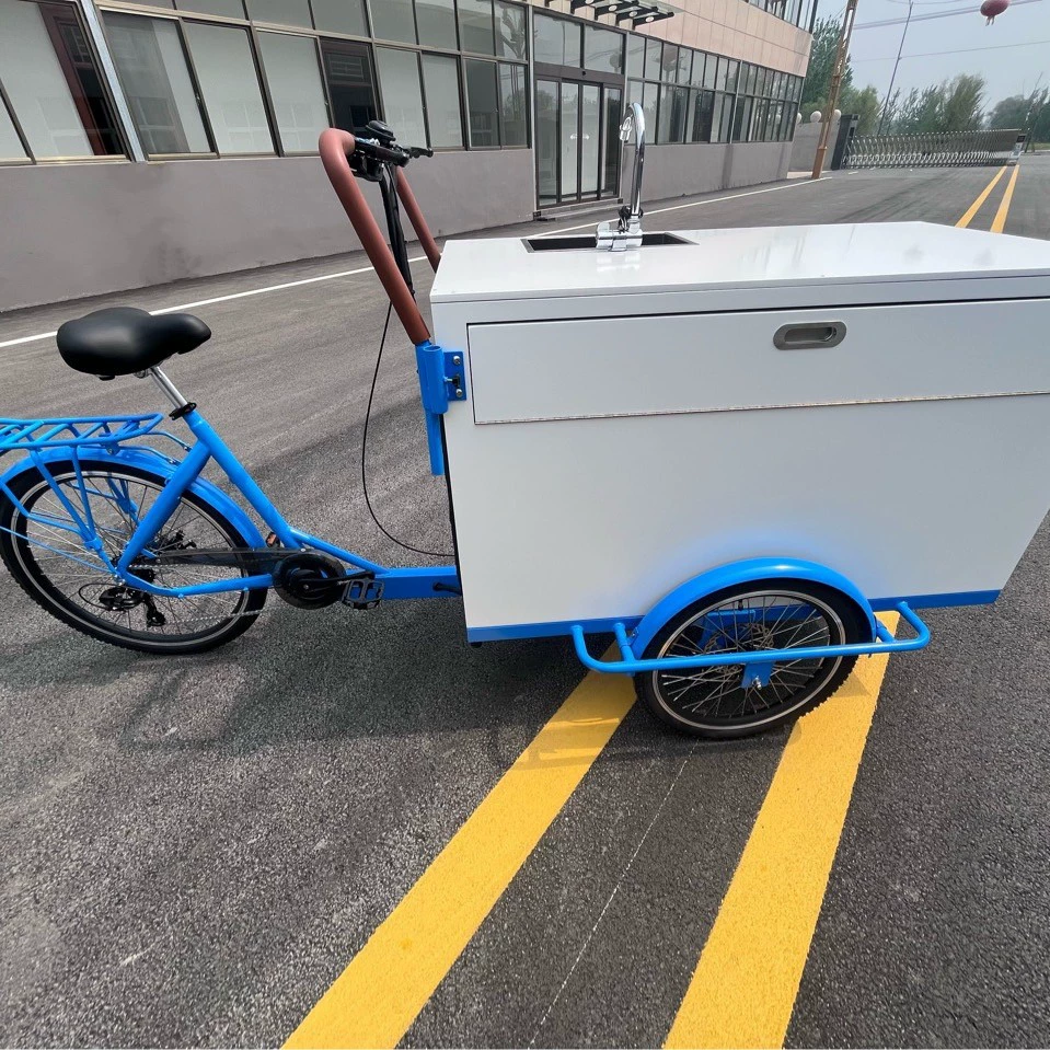 Тележка для продажи хлеба с кофе, закусками