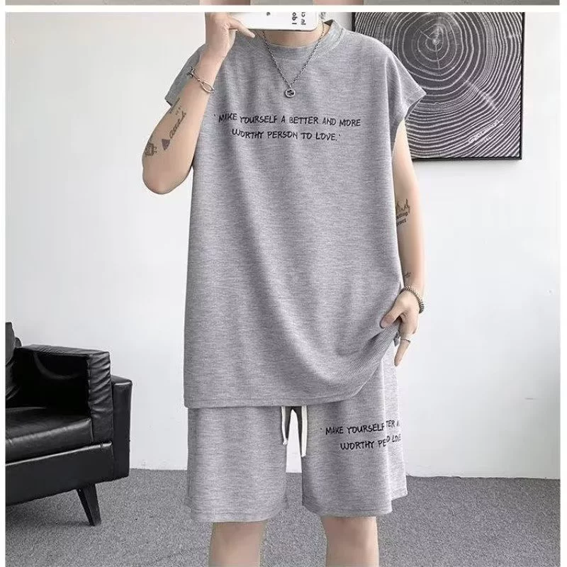 Спортивный комплект без рукавов мужской летний тонкий баскетбол