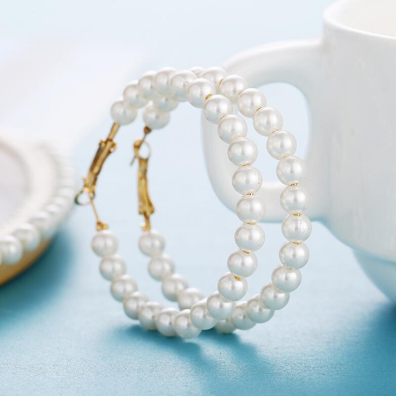 elegant creative retro brand earrings from pearl heart shaped