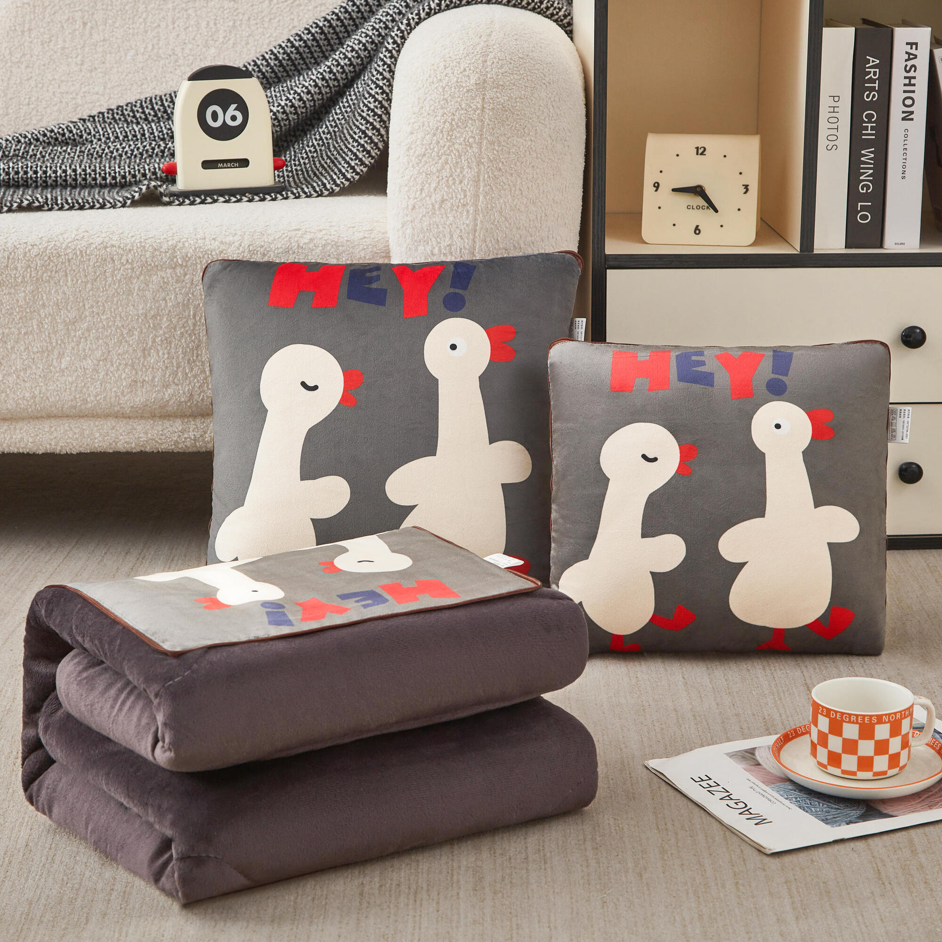 두 마리 아기 오리 (두툼한 기모)