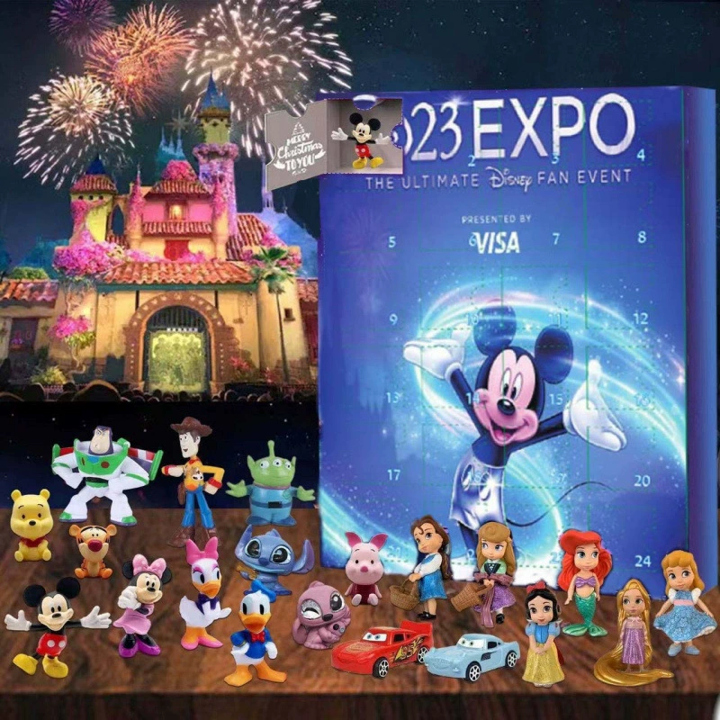 Disney, cute calendar, minifigure, doll, decorations