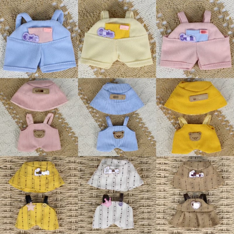 Aplicable a 17cm123 generación de ropa de tela de peluche muñeca ropa casual sombrero conjunto de sombrero al por mayor