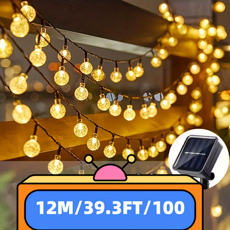 [100led/50 led Bubble Ball Solar Light String Length39.3ft/]