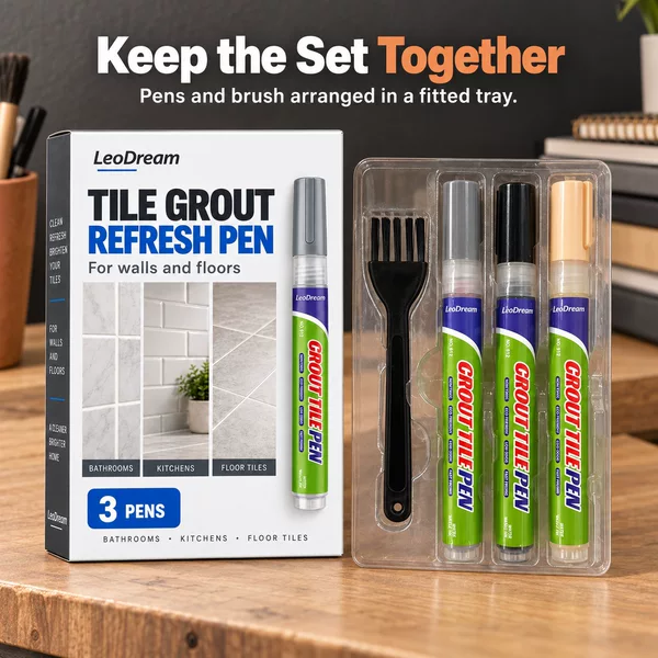 Tile grout pen for bathroom floor tiles, color-filling and renovation pen, kitchen wall tile grout repair tool set
