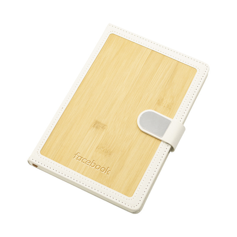 A5 cuaderno de cuero de bambú creativo puede DZ cuaderno de mano de alto valor cosmético texto de empalme libro transfronterizo al por mayor