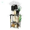 Garage Garden Tool Organizer Rack, Metal Yard Tool Rack,