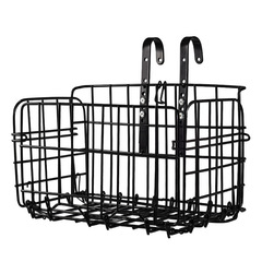 Bicycle basket with cover, foldable, reinforced with thick wire, foldable basket cover, cycling accessories