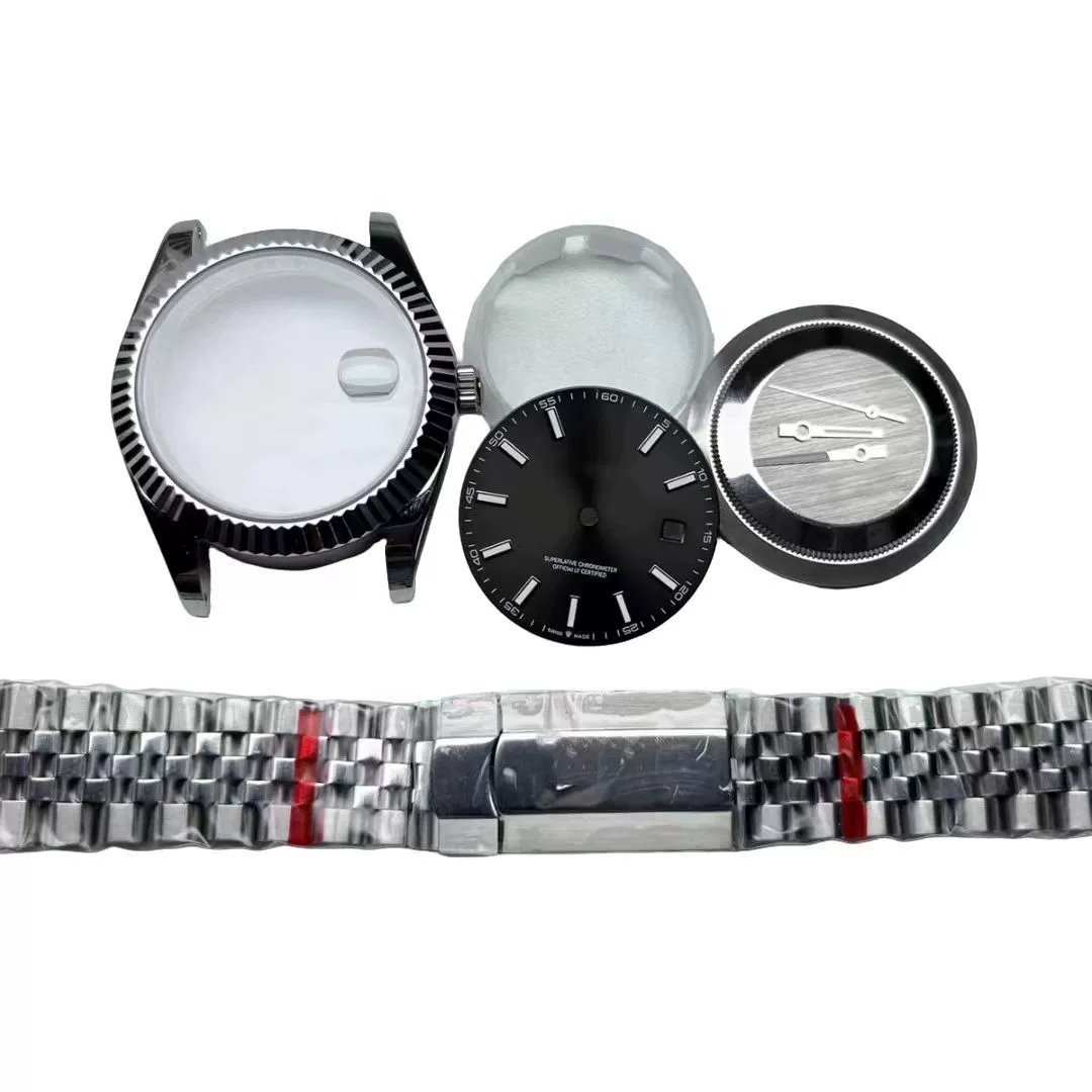 Обработка корпуса часов, индивидуальный корпус для механизма 8200, полный комплект обработки и кастомизации OEM, набор корпусов для механизма 2824