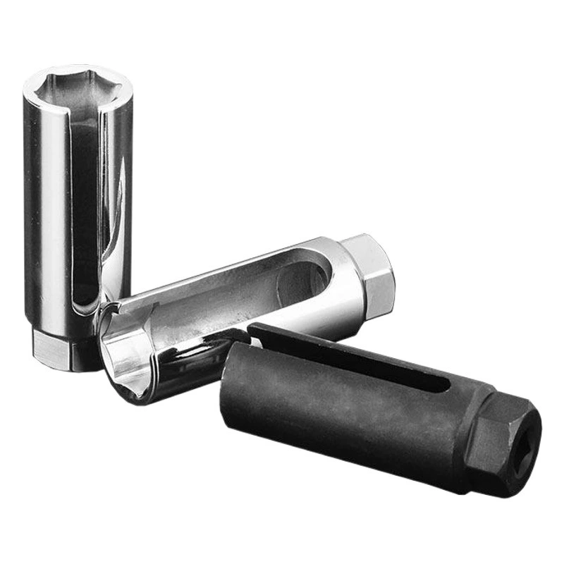 Хромированный электрофорез большой и маленький рот Японский инструмент для разборки кислородного датчика 22 мм автомобильный инструмент для гнезда кислородного датчика