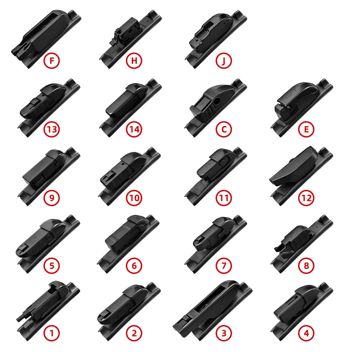 Universal replaceable joint frameless wipers suitable for all car models, rubber strips are quiet and durable, direct factory sales, cross-border supply