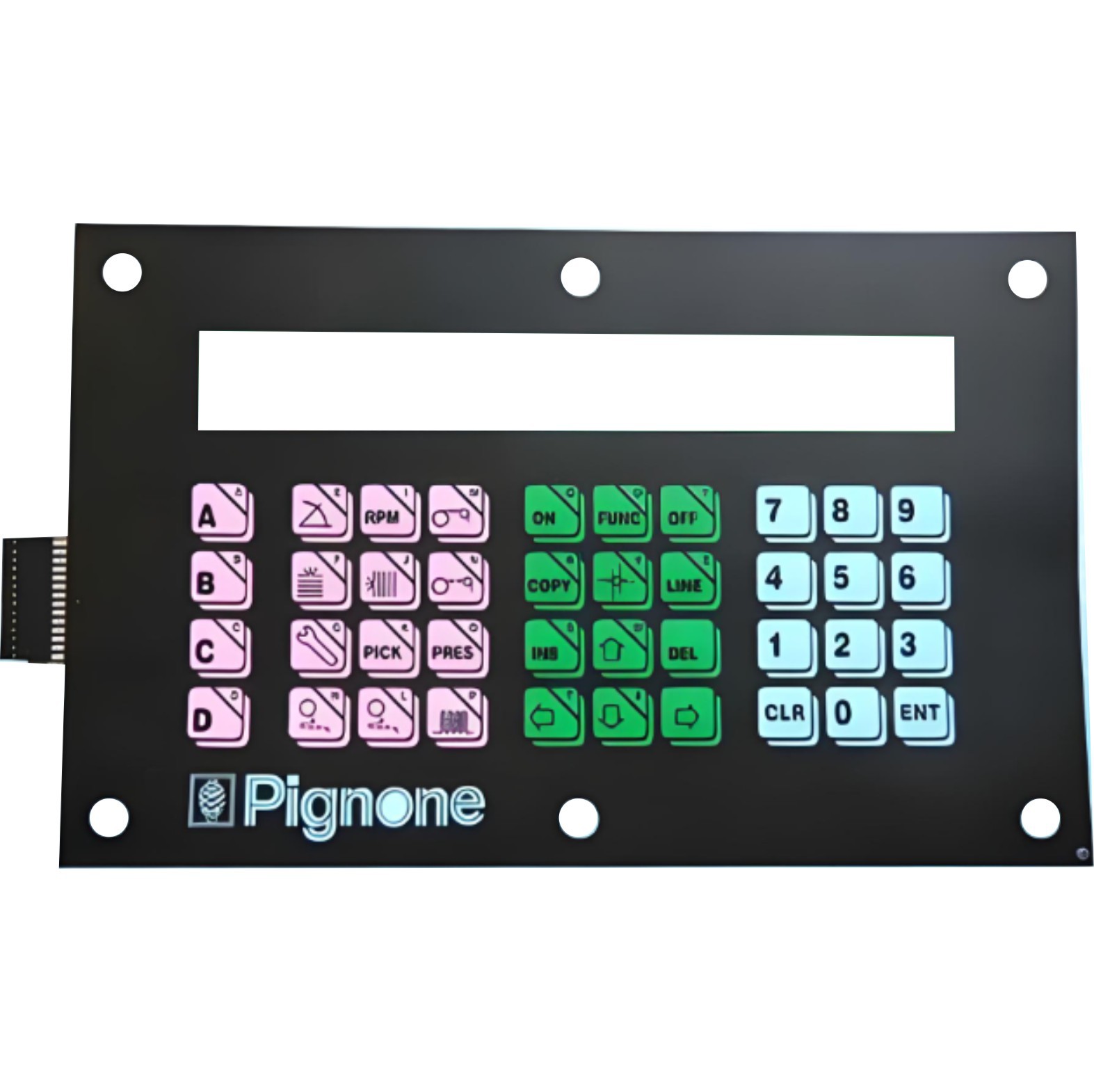 供应多种规格纺织机械薄膜面板开关按键可以100万次