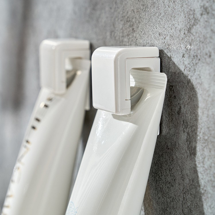 Halterung ohne Bohren, Organizer für Gesichtsreiniger, Ablage, Zahnpasta-Ausdrücker, Wandhalterung mit Clip_voghion.com