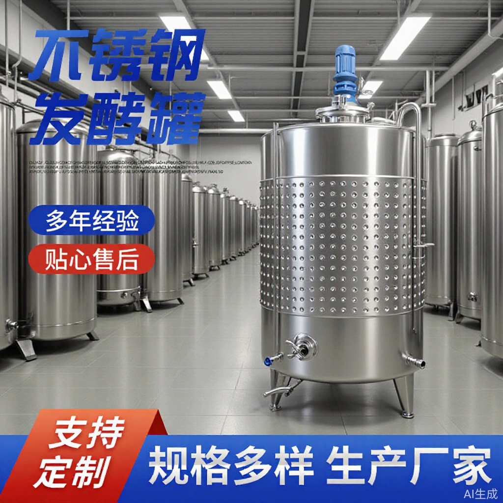 Reactor, Mixing Tank, Fermentation Tank, Electrically Heated Fermentation Tank, Mixing Tank, Fermentation Tank, Room Temperature Fermentation Tank, Temperature-Controlled Fermentation Tank