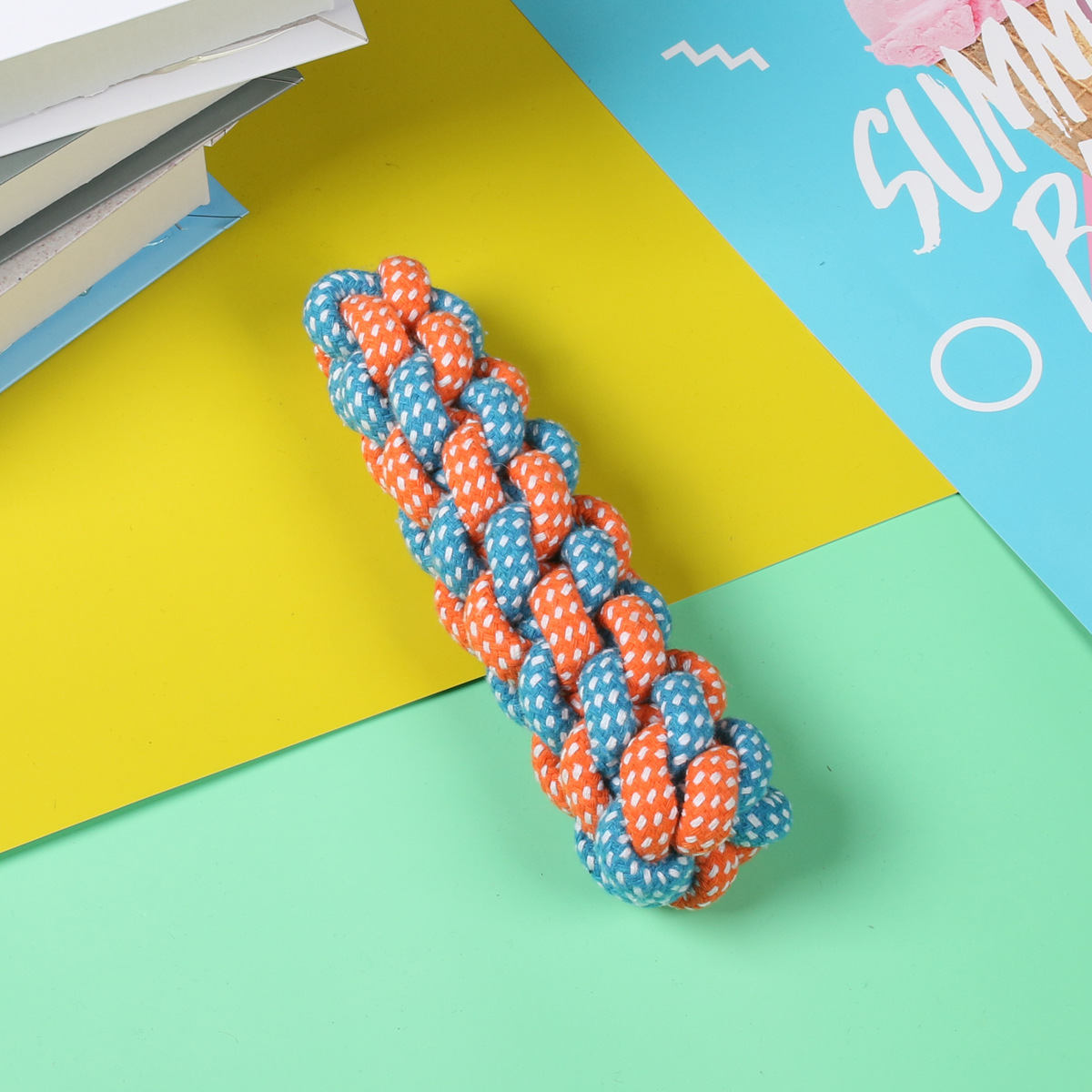 Productos para mascotas, cordón de algodón, dientes de molienda, juguetes para perros, bolas de juguetes para perros pequeños y medianos, juego de juguetes para perros