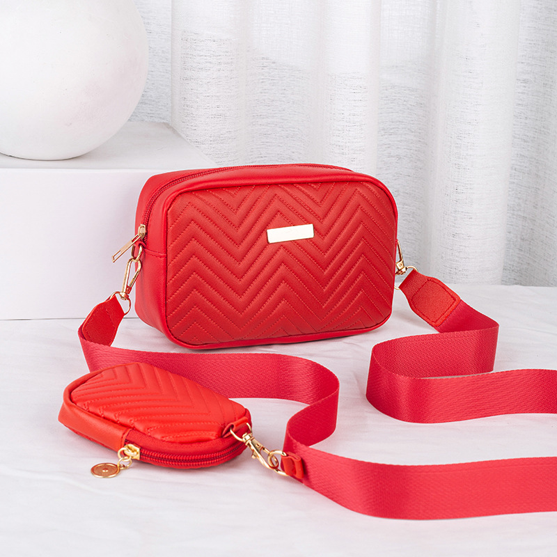 Tendencia transfronteriza nueva moda sólida estampada sequinilla hombro de una sola bolsa de tamaño de tramo inclinado bolsas de damas al por mayor