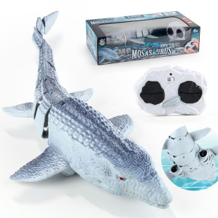 Cross-border export new 2.4g remote control swimming dragon puzzle electric walking dinosaur children's dinosaur model toys