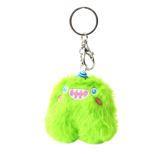 Creative Cute Clumsy Little Monster Cartoon Plush Keychain School Bag Ornaments Doll Doll Doll Street Stall
