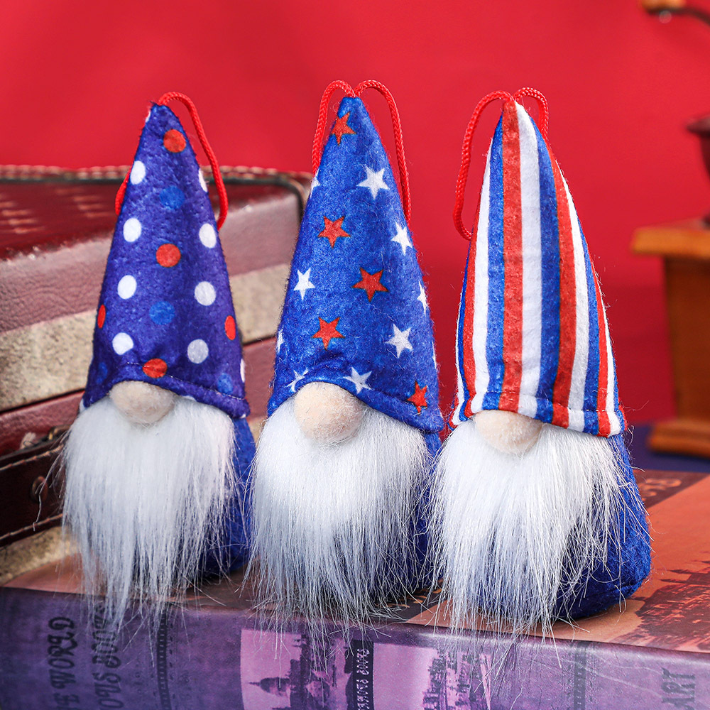 Cross-Border Día DE LA Independencia Americana muñeca colgante muñeca sin rostro decoraciones de vacaciones Día DE LA Independencia Americana regalo