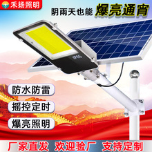 农村户外防水道路工程照明灯公园庭院高杆灯大功率感应太阳能路灯