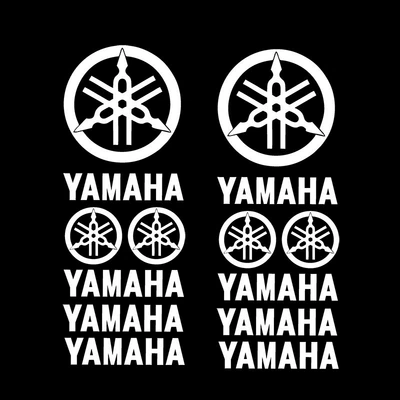 Cross-Border Factory Direct Sales Wholesale Other Automotive Exterior Supplies - yamaha-long-strip-set-style-one-reflective-silver-white-2-pieces