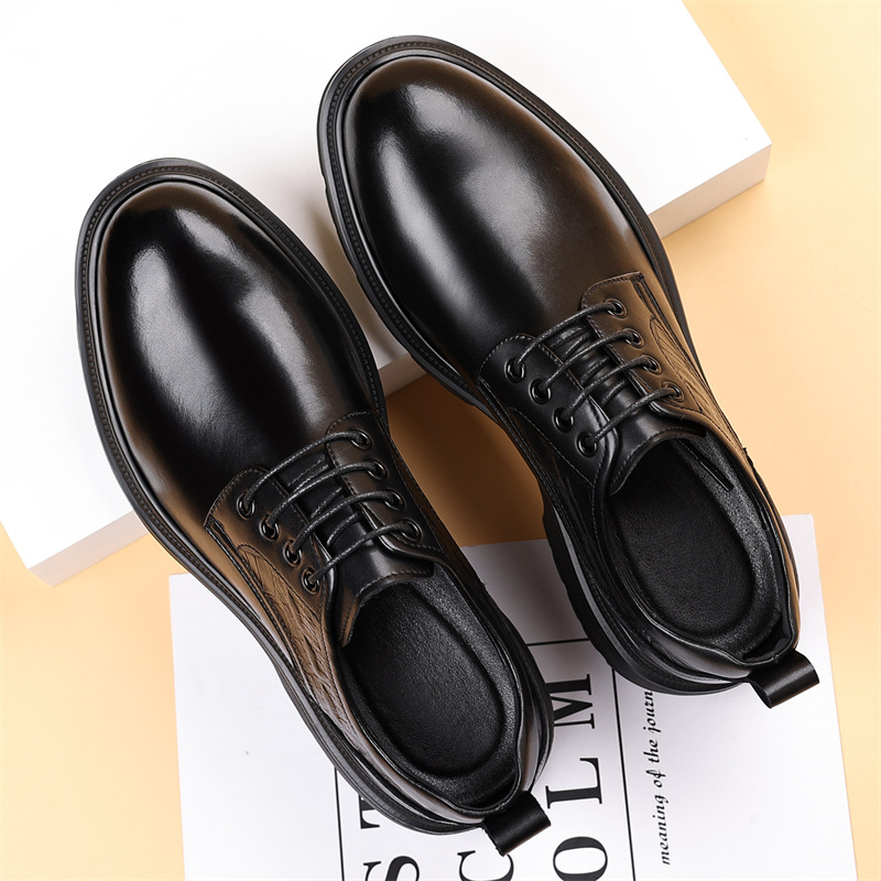 Men's Leather Formal Shoes For Business And Wedding Style_voghion.com