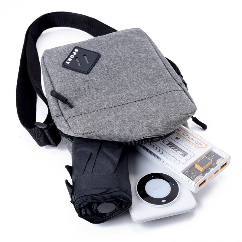 Cross-Border Crossbody Bag New Lightweight Oxford Cloth Business Commuting Casual Men's Bag Fashionable Simple Horizontal and Vertical Shoulder Bag