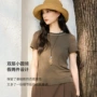 圆领夏季天然撞色t恤