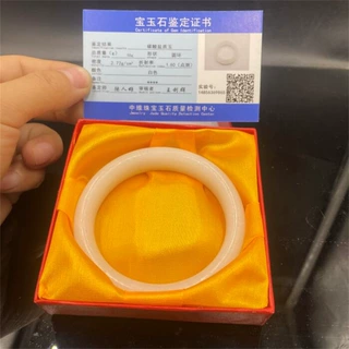批发四川白玉手镯金店珠宝店活动引流礼品女款阿富汗玉石手镯