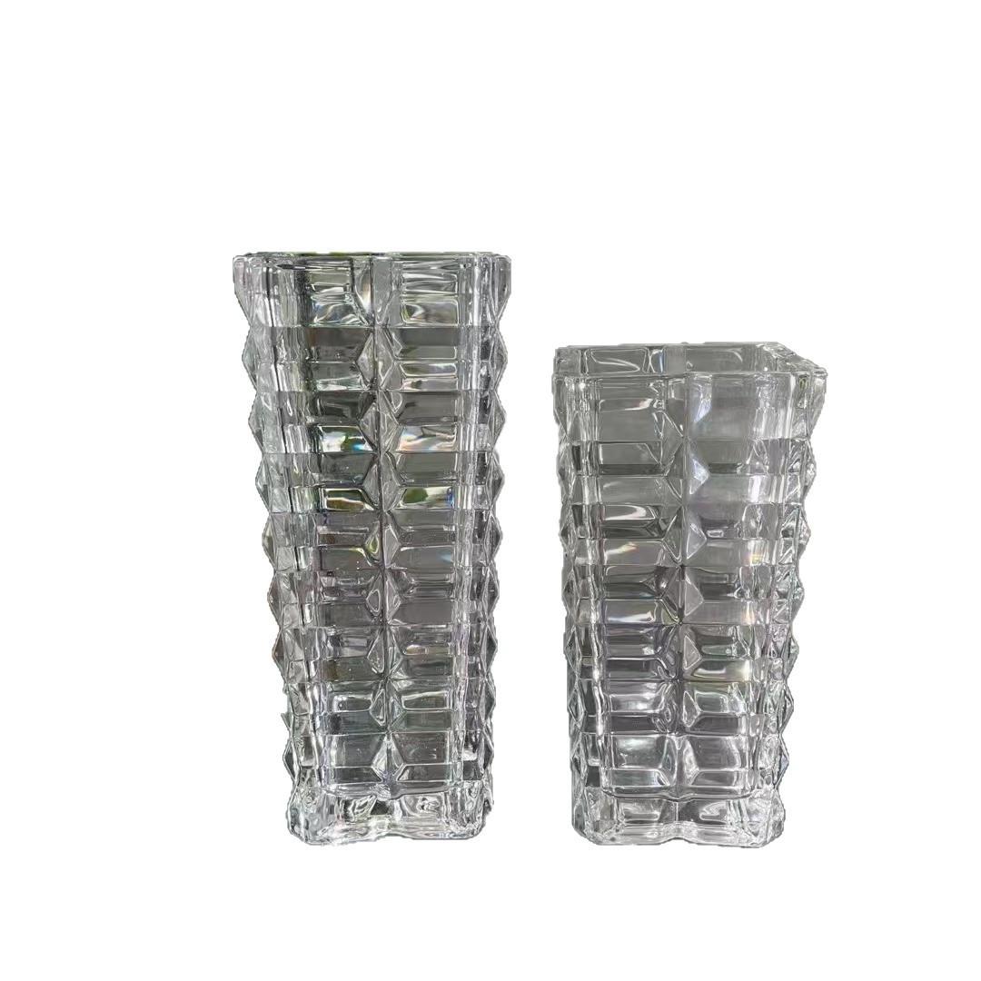 Florero de cristal pequeño arreglo de flores transparente decoración hidropónica Luz de lujo sala de estar de alta gama flores de celebridades en línea de alto grado