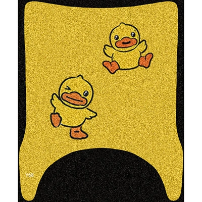 Electric vehicle foot mat, Cartoon Foot Mats, Waterproof and - two-little-yellow-ducks