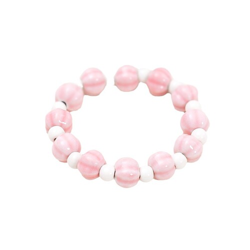 Jingdezhen ceramic bracelet wholesale colorful ceramic beads Chinese-style Zen-themed traditional Chinese style elastic rope jewelry night market display
