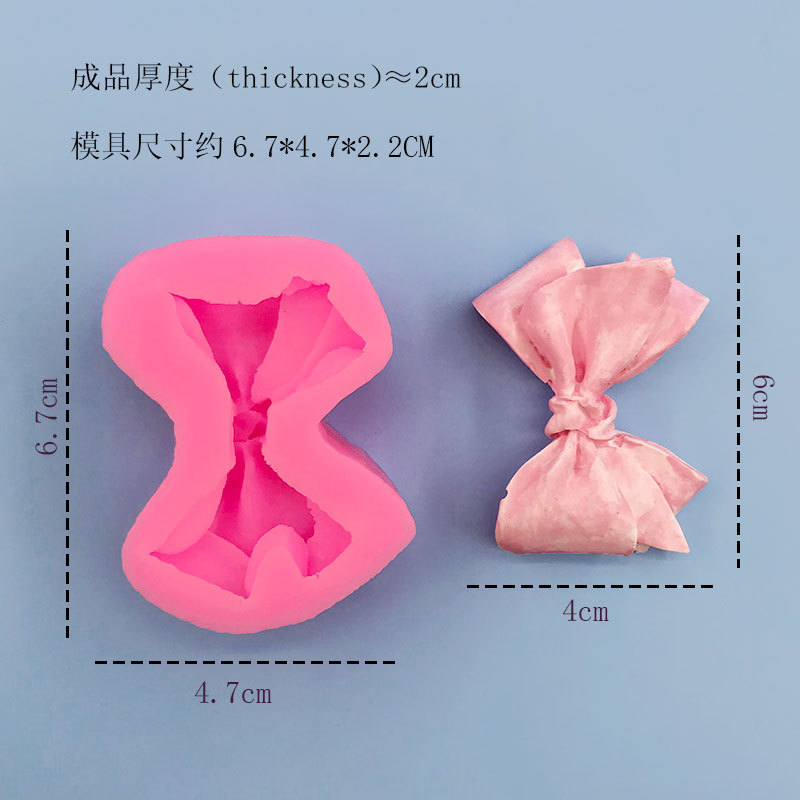 3D стерео один бант силиконовая форма DIY шоколадная конфетная форма для торта декоративный инструмент для выпечки