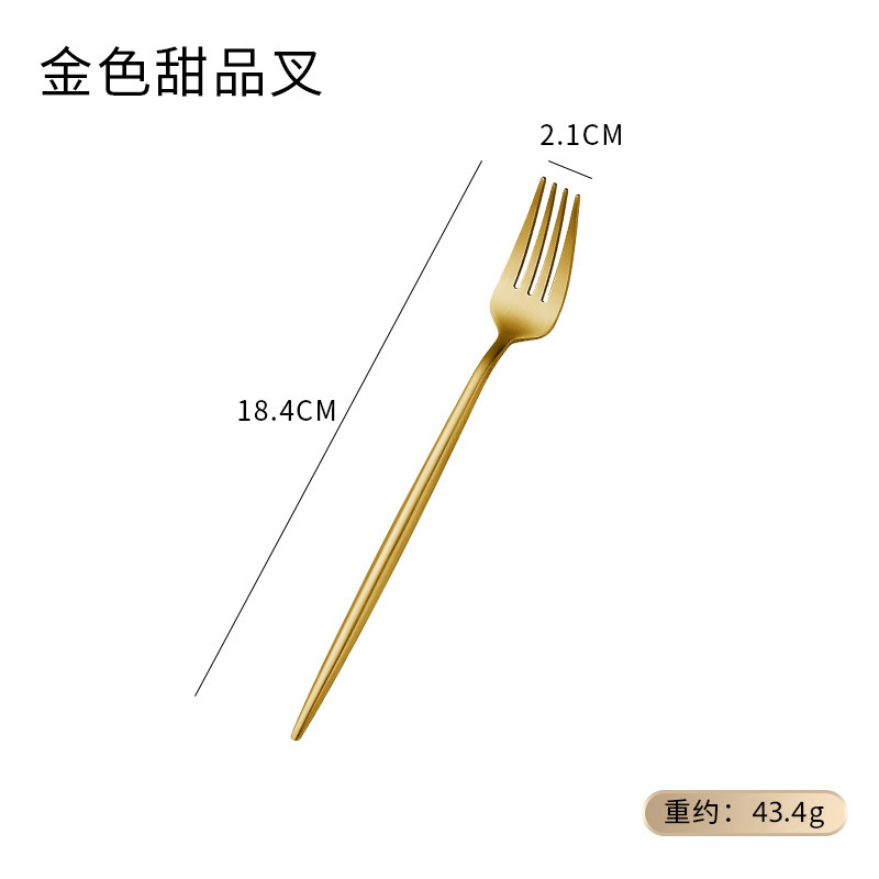 2025热卖304不锈钢西餐刀叉勺套装轻奢复古牛排餐具酒店餐厅用品|undefined