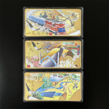 国潮定制金砖丝路华章uv打印磨砂底图片设计艳丽金条金属工艺品