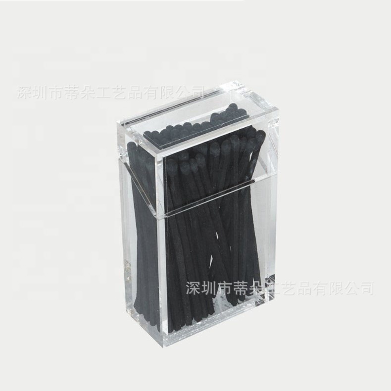透明亚克力火柴盒子犹太亚克力火柴盒亚克力翻斗火柴盒