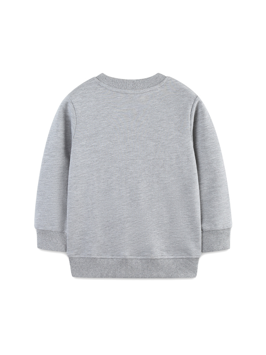 Venta directa de fábrica suéter para niños estilo europeo y americano coche de ingeniería toalla bordada sudadera para niños suéter de cuello redondo de algodón de punto image 4