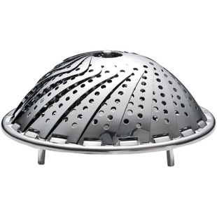 304 stainless steel household steamer small steamer rack steamer tray steamer rack folding fruit basket steamer drawer cage steamer rack