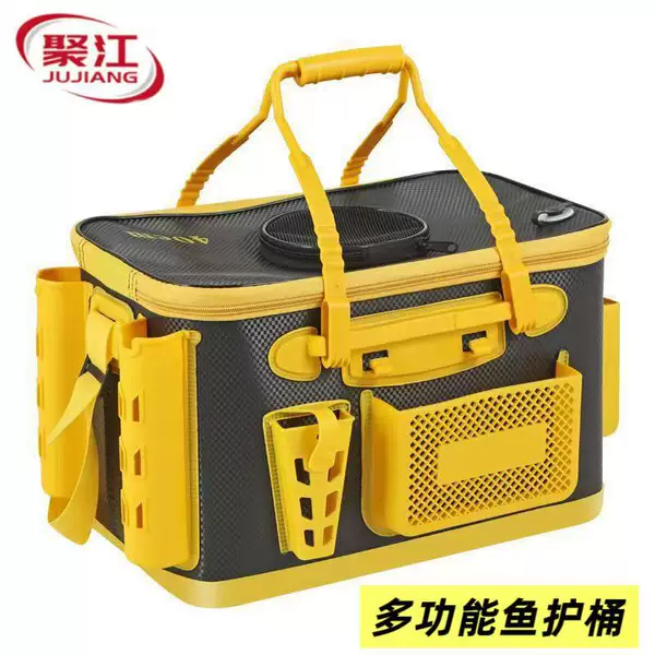 New Model Multi-Purpose Eva Thickened Live Fish Bucket Fishing Bucket Molded Fish Box Fish Fishing Bucket Fish Protection Bag