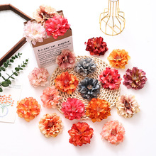 牡丹仿真花朵假花单朵diy材料古风发饰头饰婚庆布置秋季新款外贸