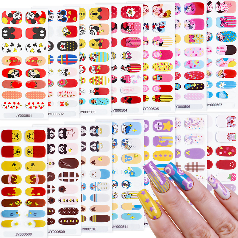 16 Cartoon Nail Stickers, Mickey Mouse Nail Polish Stickers, Disposable Waterproof Stellalou Nail Art Stickers 16 Cartoon Nail Stickers, Mickey Mouse Nail Polish Stickers, Disposable Waterproof Stellalou Nail Art Stickers